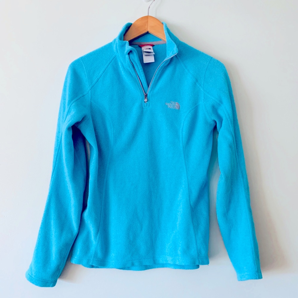 🦋3/$20 The North Face Blue Fleece Pullover Jacket Size XS